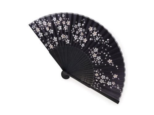 Czarny wachlarz japoński