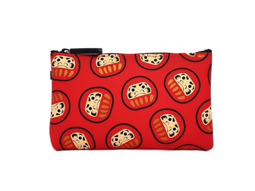 Silikonowa kosmetyczka z figurkami Daruma