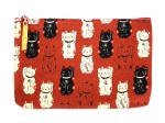 Kosmetyczka Maneki Neko Czerwona L