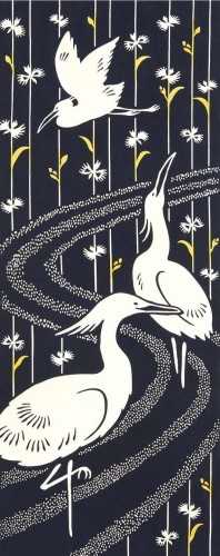 tenugui japonski reczniczek czaple.jpg