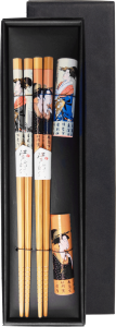 Zestaw pałeczek z podstawkami - ukiyo-e