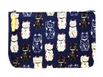 Kosmetyczka Maneki Neko Granatowa L